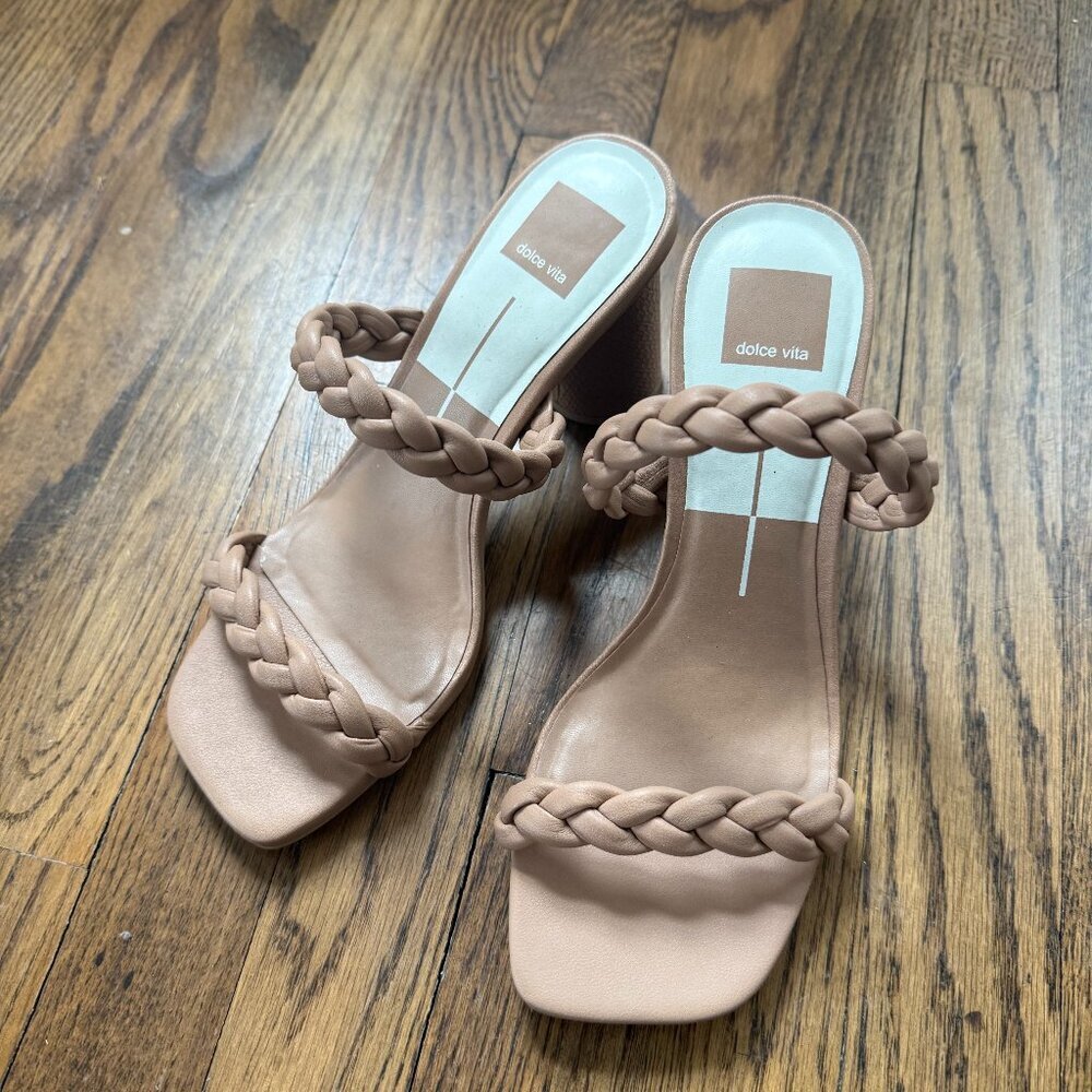 🤎✨ Dolce Vita Nairi Braided Heel Sandals – Cafe Stella (Size 8) ✨🤎